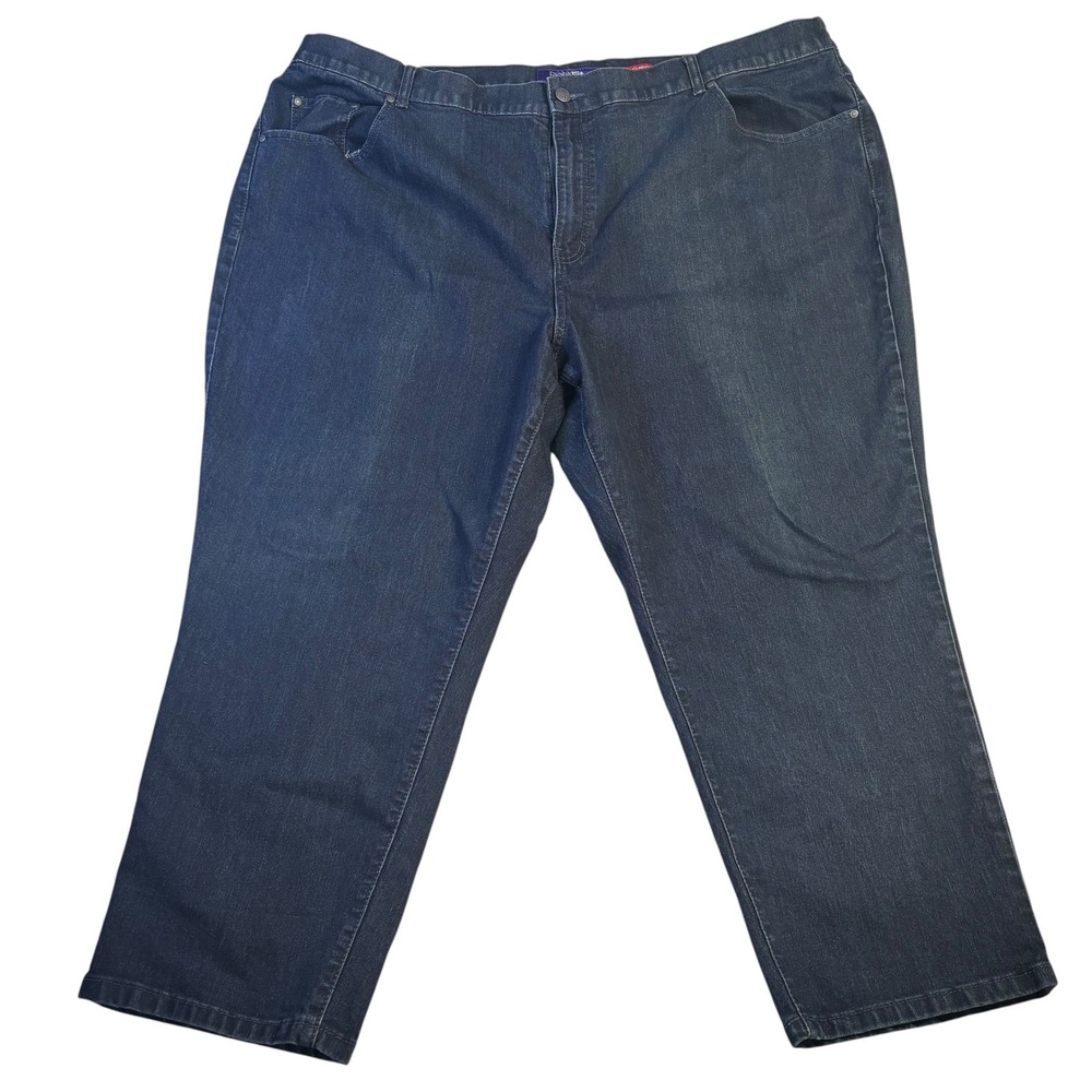Catherines RightFit Moderately Curvy Dark‎ Wash Petite Plus Jeans 28WP